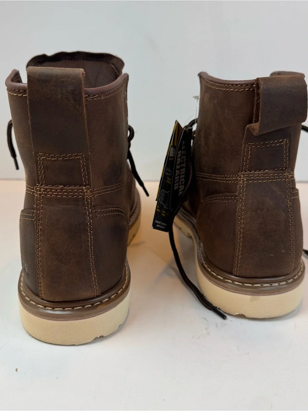 Brazos Men's Wyatt EH Composite Toe Lace Up Work Boots/EH/ SR/ Size 14